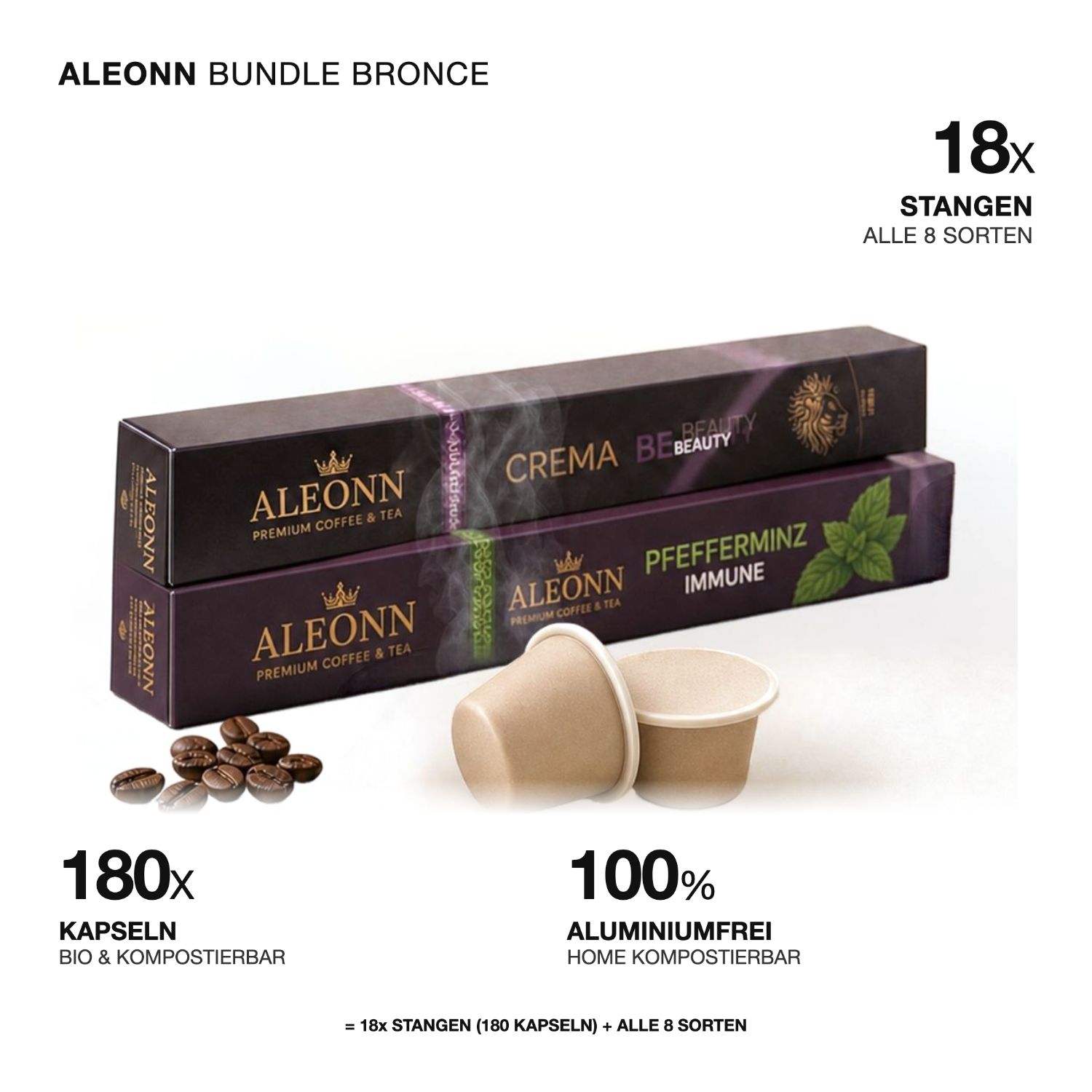 ALEONN COFFEE & TEA Bundle Bronce Lieferung ab Nov. 26