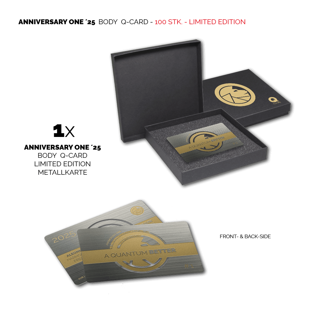 ANNIVERSARY ONE Q-Body Card - Limited Edition Metallkarte
