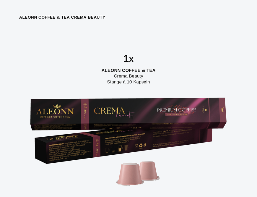 ALEONN COFFEE & TEA Crema Beauty Lieferung ab Nov. 26