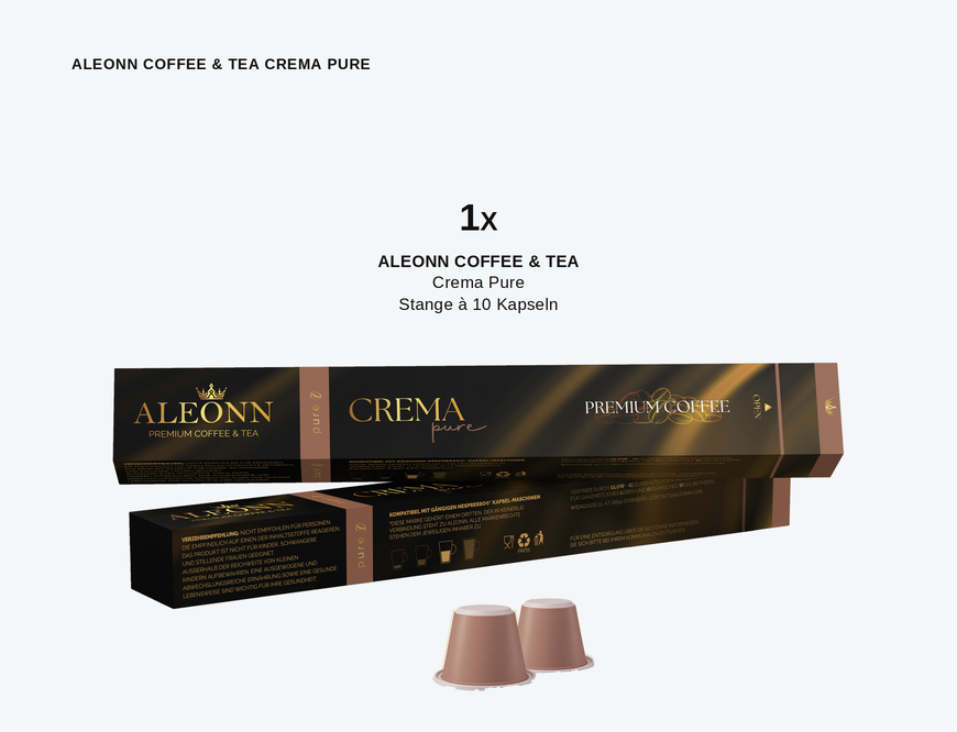 ALEONN COFFEE & TEA Crema Pure Lieferung ab Nov. 26