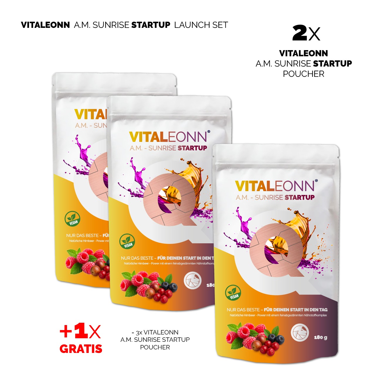 VITALEONN-Q -  A.M. - SUNRISE STARTUP Launch Set Aktion Lieferung ab 24.11.2025