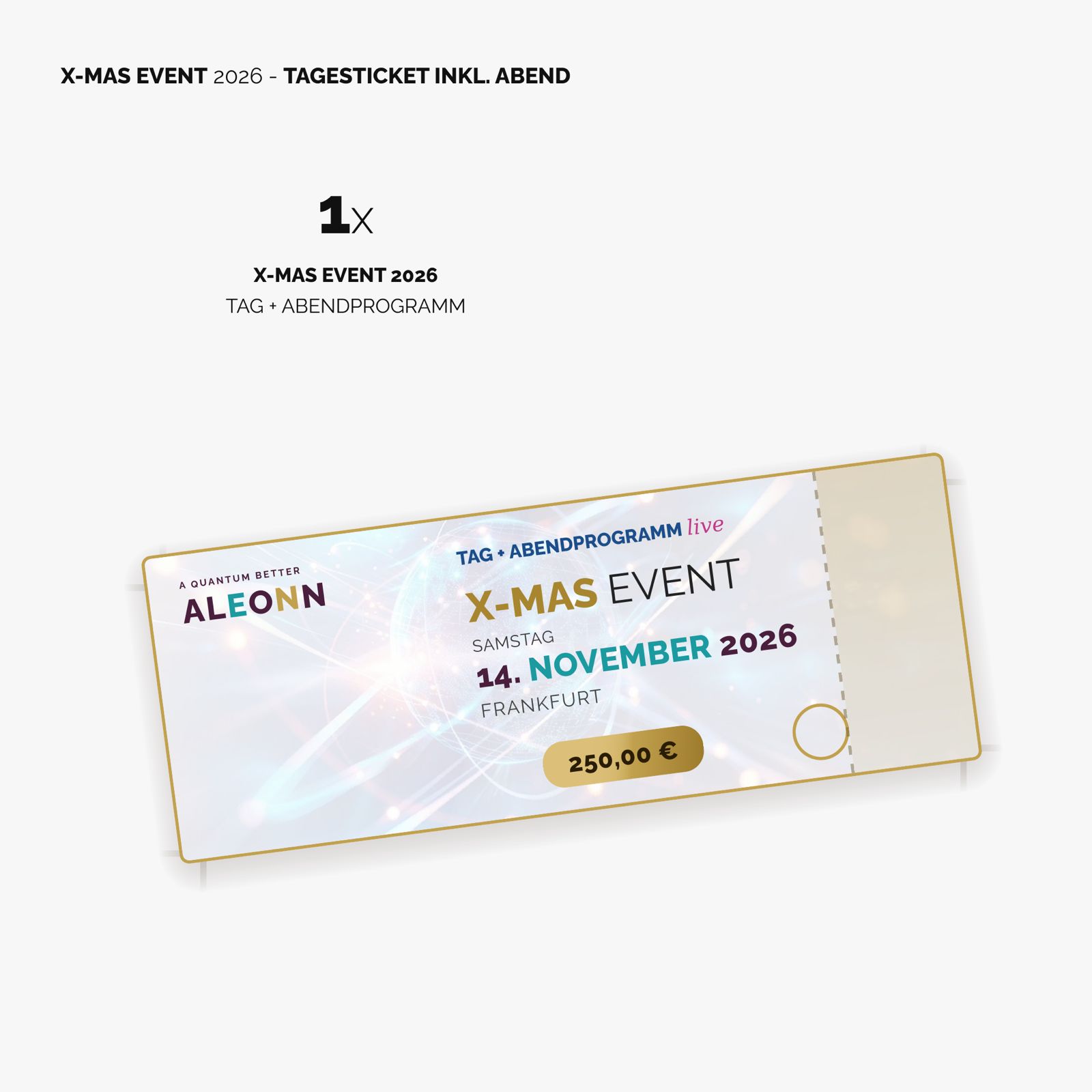 Tages-Ticket X-Mas Event Single